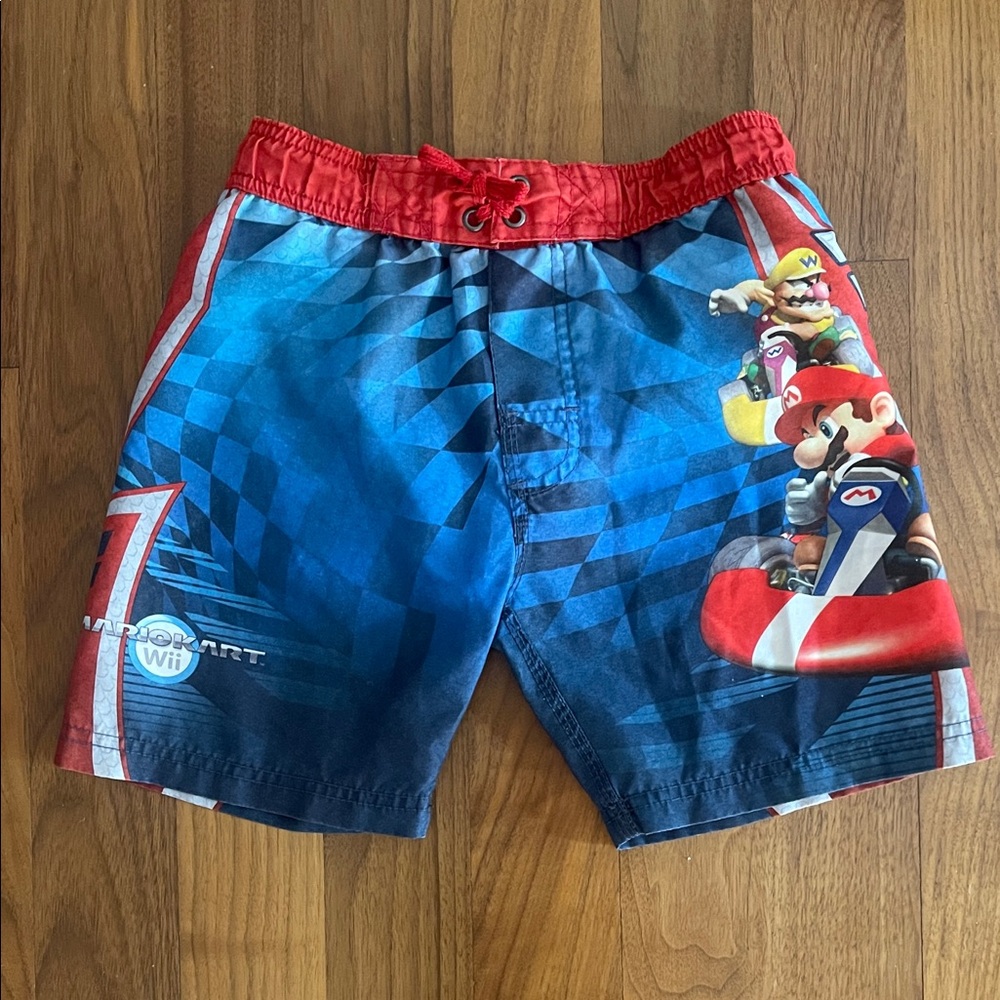 Official Nintendo Mario Kart Swim Trunks- Size 4